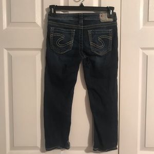 Silver Aiko Capri Jeans